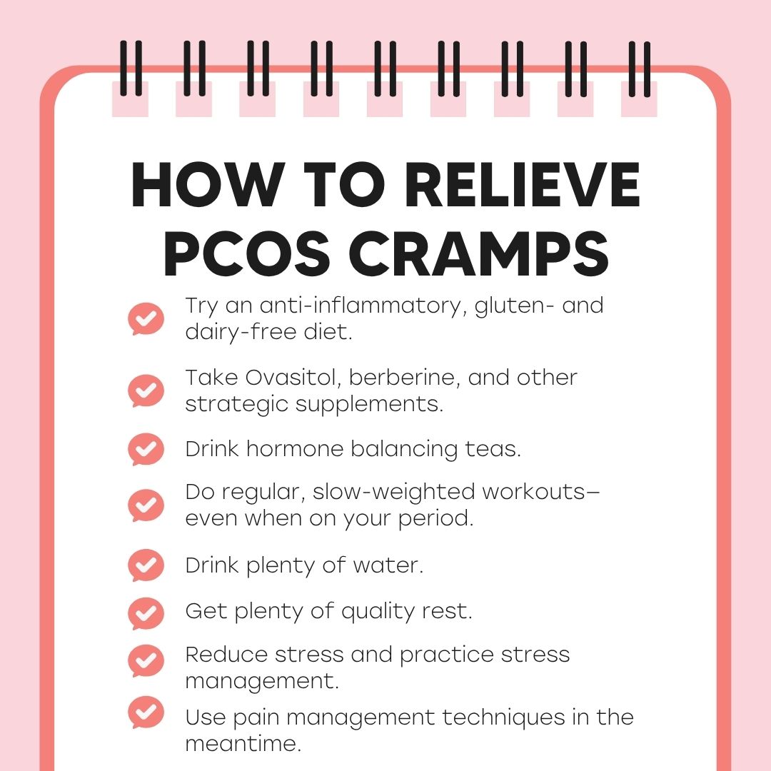 how to relieve pcos cramps