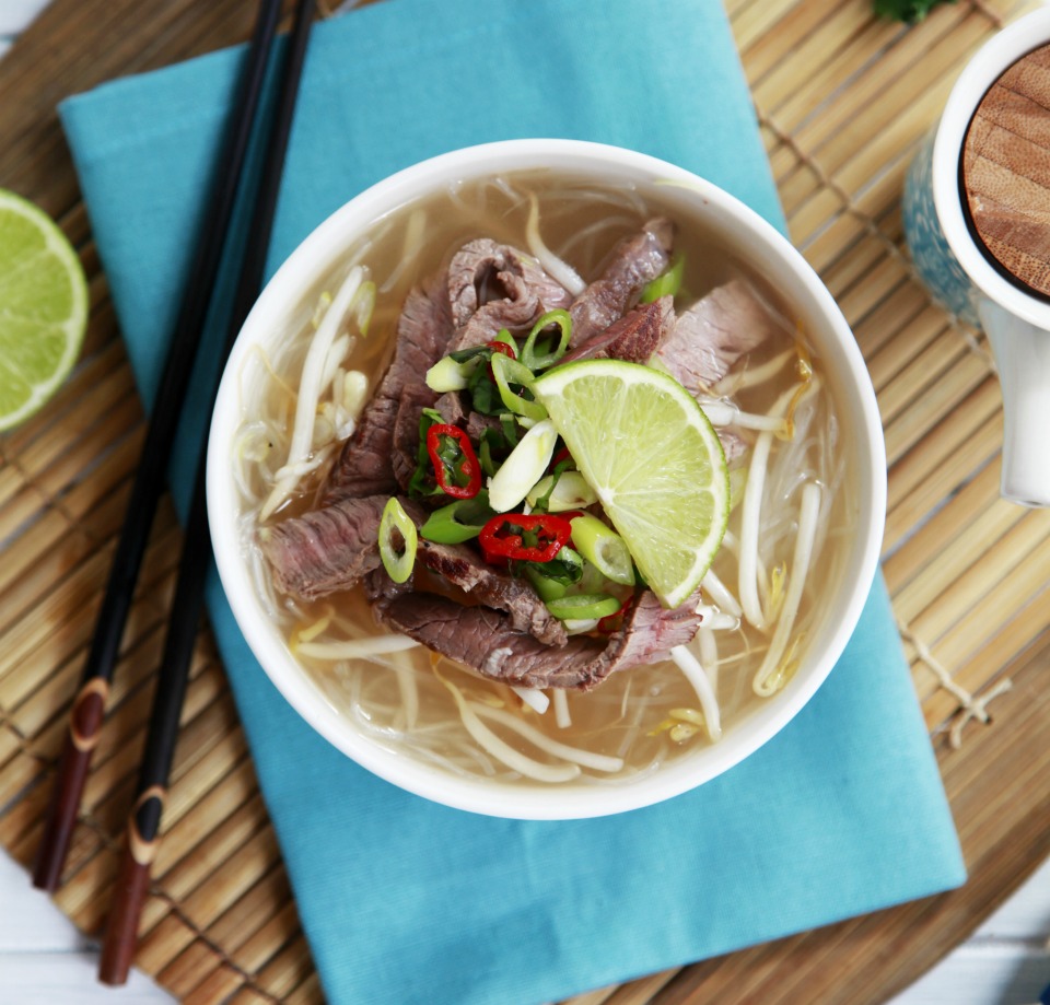 Vietnamese Beef Pho Noodle Soup