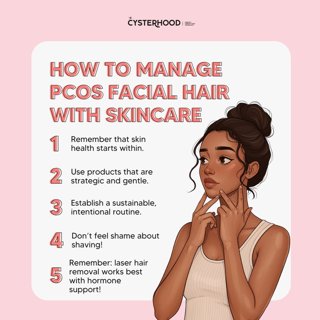 How To Manage PCOS Facial Hair With Skincare how to manage pcos facial hair with skincare