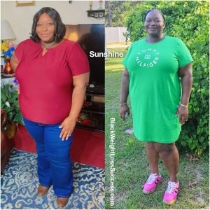 Sunshine lost 50 pounds – Black...